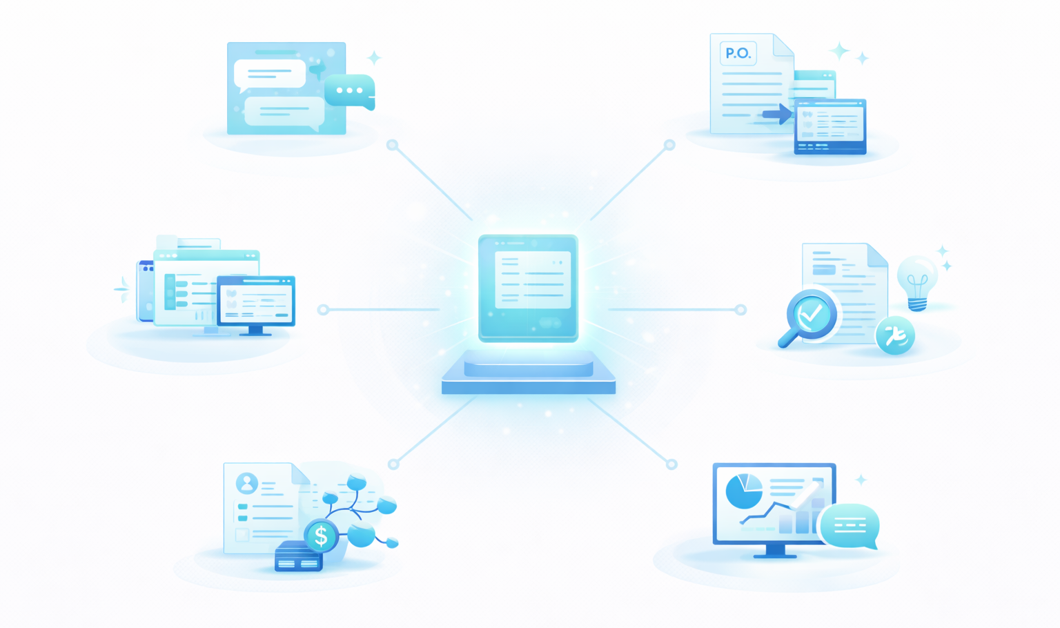 Graphic 7 — SAP Cloud ERP AI feature grid