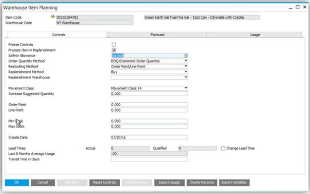 Inventory Planning - reduce lead times