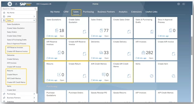 SAP Business One Release | 10.0 Feature Pack 2105 Highlights