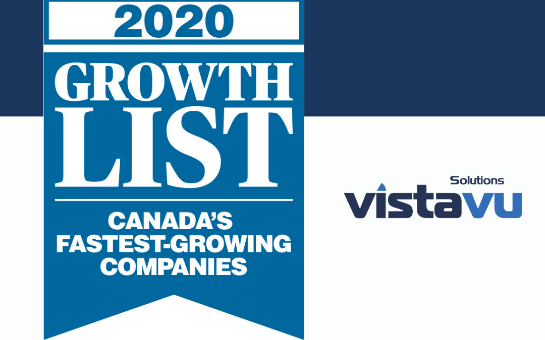 VistaVu Ranks on Canadian Business' Growth 2020 List