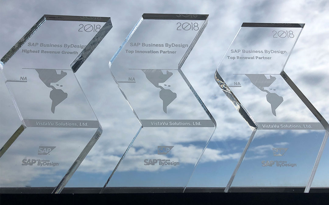 VistaVu Solutions Takes Home 3 Awards from SAP