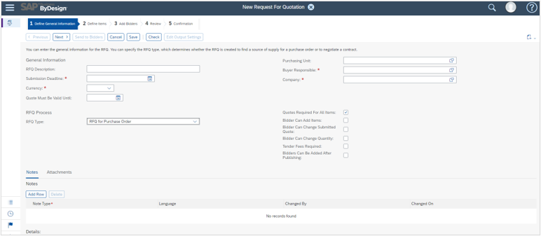 Automate Request for Quotation (RFQ) Process