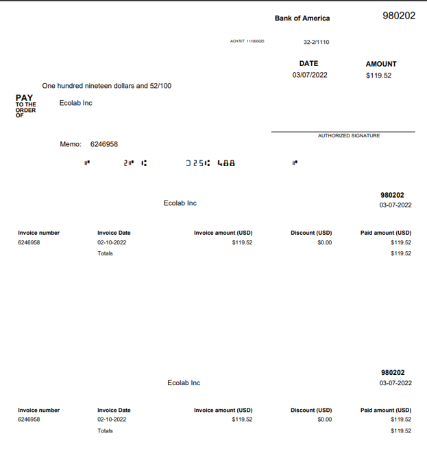 MICR Check Printing​