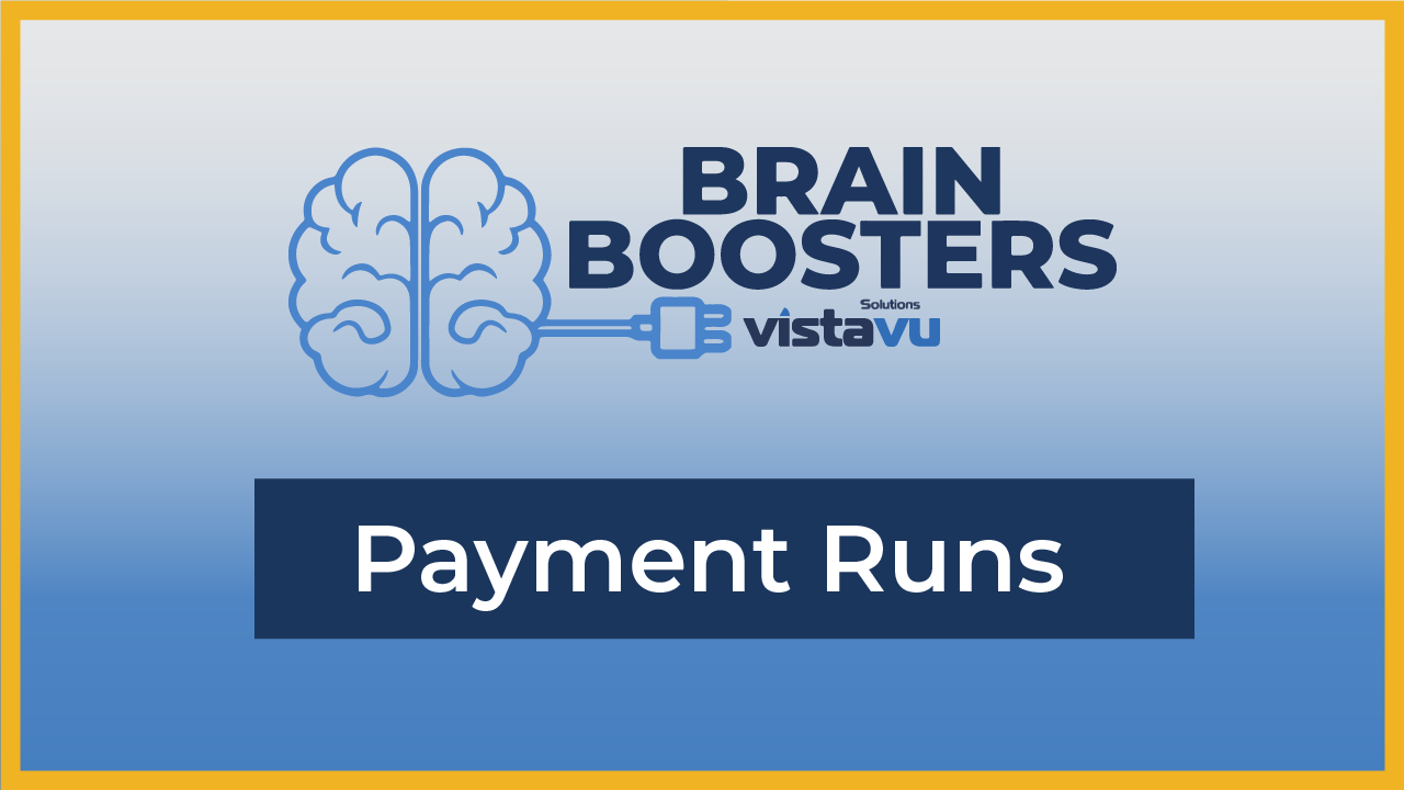 [Brain Boosters] Payment Runs in SAP Business One