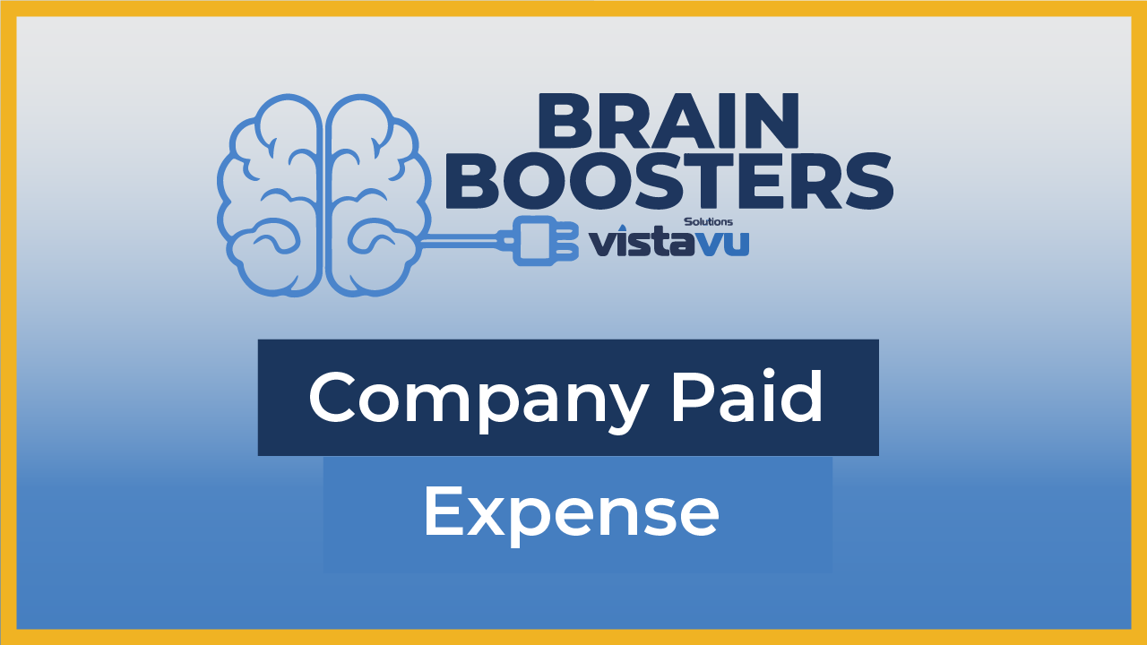 [Brain Boosters] Company Paid Expense on an Expense Report in SAP Business ByDesign