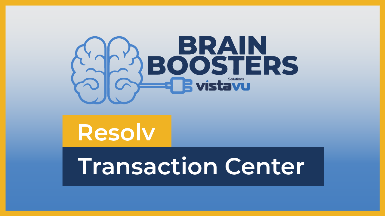 [Brain Boosters] Resolv Transaction Center in SAP Business One
