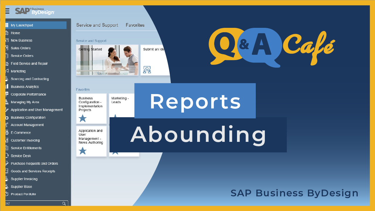 [Q&A Cafe] Reports Abounding in SAP Business ByDesign